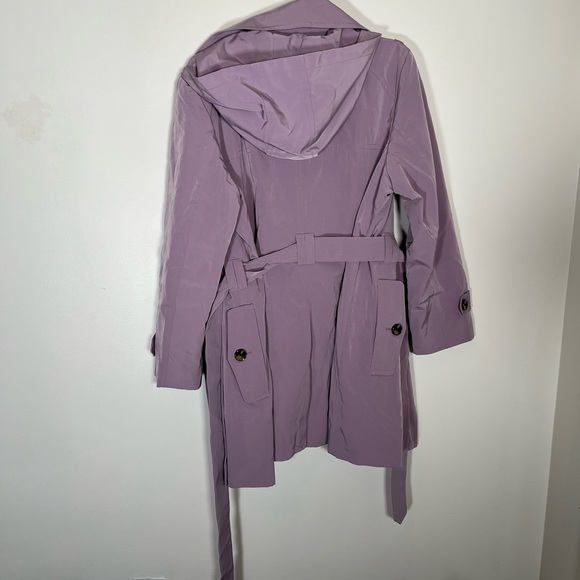 London Fog Women's Purple Trench Coat - Picture 7 of 8